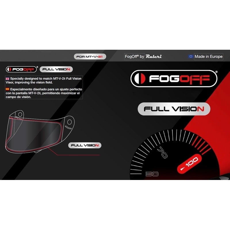 FOGOFF FOG010 párásodásgátló fólia MT-V-28 plexihez
