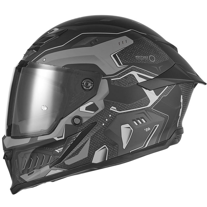 NOX Exlusiv Goliath Berserk zárt motoros bukósisak matt fekete-titán