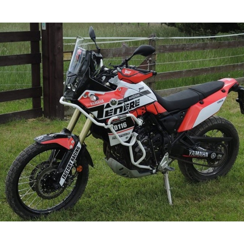 Engine guards RDMOTO fehér (with protectors)