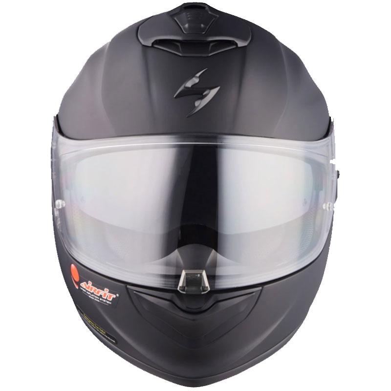 Scorpion EXO-1400 EVO II Air Solid beépített motoros sisak matt fekete kiárusítás