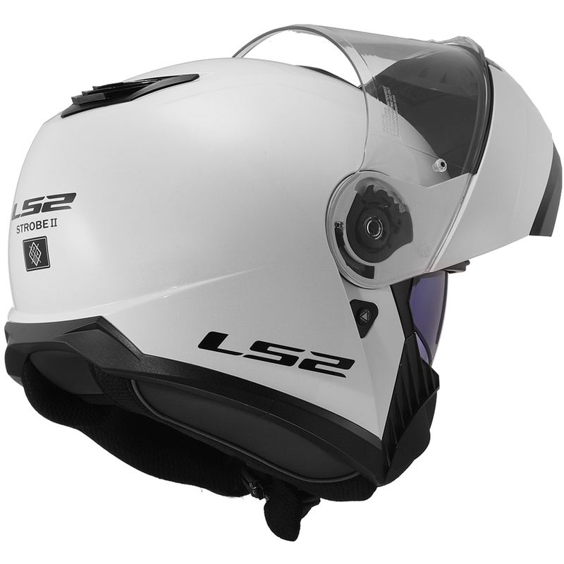 LS2 FF908 Strobe II felnyitható bukósisak fehér fényes