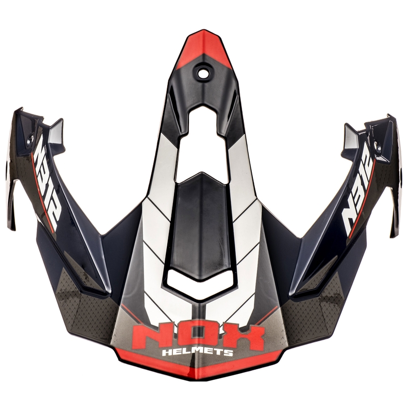 NOX N312 motoros bukósisakhoz sild fehér-kék-piros