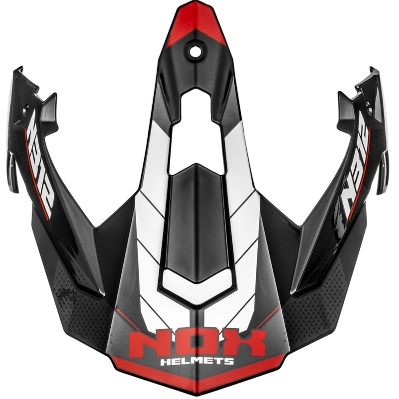 NOX N312 motoros bukósisakhoz sild fehér-fekete-piros