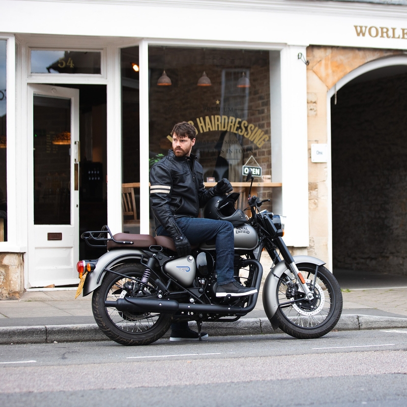 Oxford Holton motoros kabát fekete