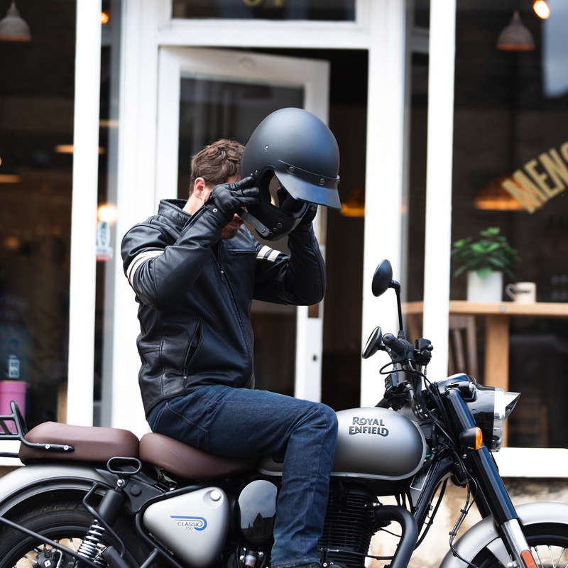 Oxford Holton motoros kabát fekete