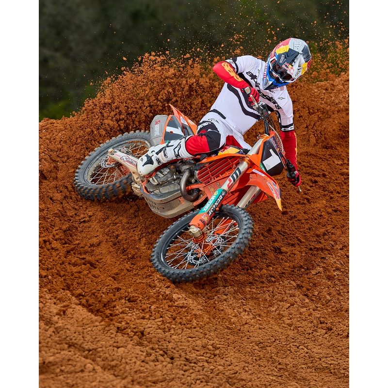 Alpinestars Techstar Limited Edition Deep motokrossz mez fekete-fehér-fluo piros- narancssárga
