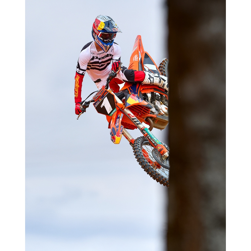 Alpinestars Techstar Limited Edition Deep motokrossz mez fekete-fehér-fluo piros- narancssárga