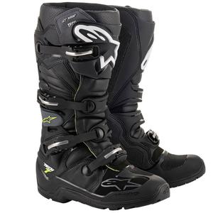 Alpinestars Tech 7 Enduro Drystar motoros csizma fekete-szürke-fluo sárga