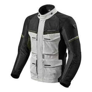 Revit Outback 3 motorkerékpár kabát ezüst-zöld kiárusítás