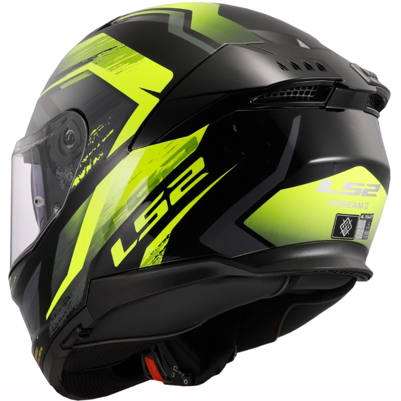 LS2 FF808 Stream II Fury zárt bukósisak fekete-fluo sárga