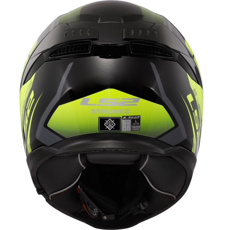 LS2 FF808 Stream II Fury zárt bukósisak fekete-fluo sárga
