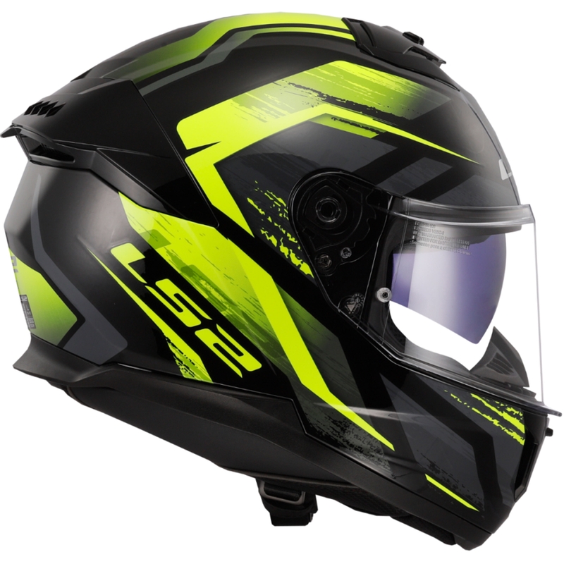 LS2 FF808 Stream II Fury zárt bukósisak fekete-fluo sárga