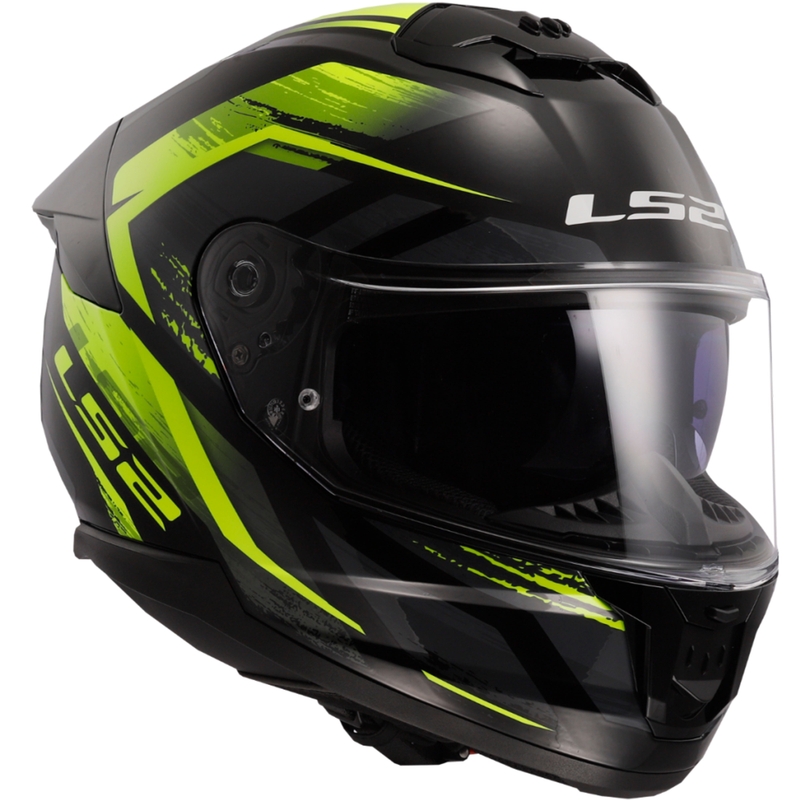 LS2 FF808 Stream II Fury zárt bukósisak fekete-fluo sárga