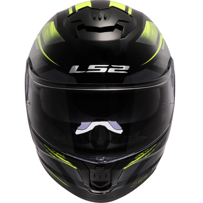 LS2 FF808 Stream II Fury zárt bukósisak fekete-fluo sárga
