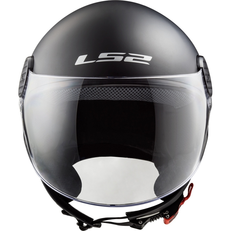 LS2 OF558 Sphere Solid nyitott motorkerékpár sisak fekete matt