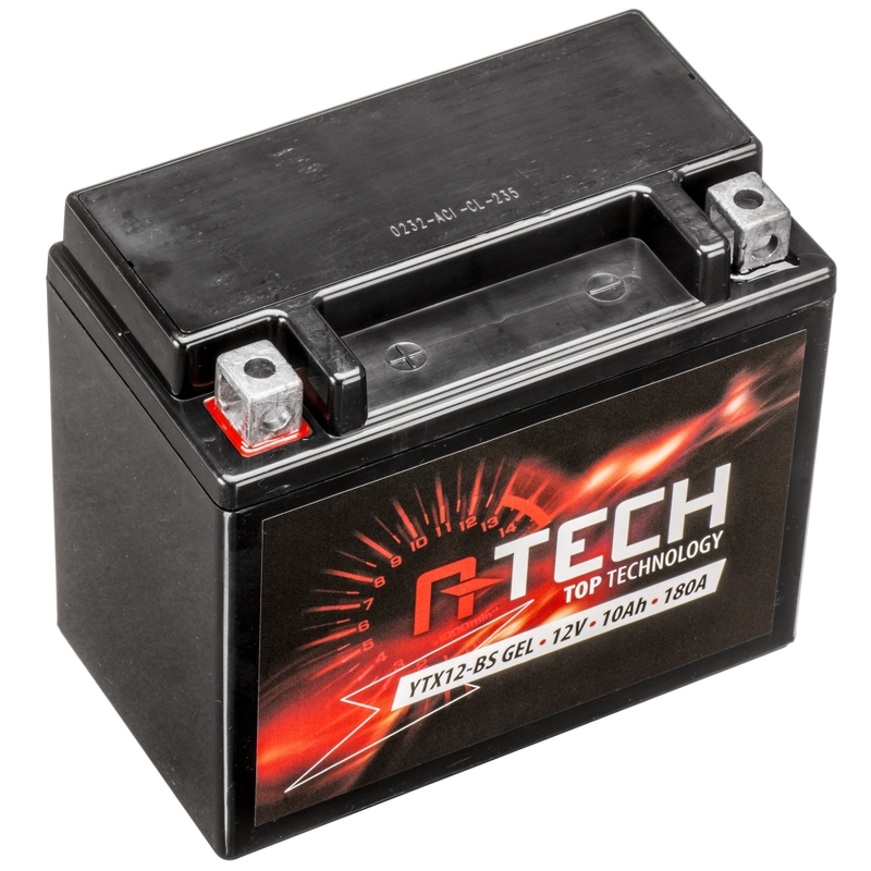 A-TECH 12V, YTX12-BS, 10Ah, 180A zselés akkumulátor karbantartásmentes