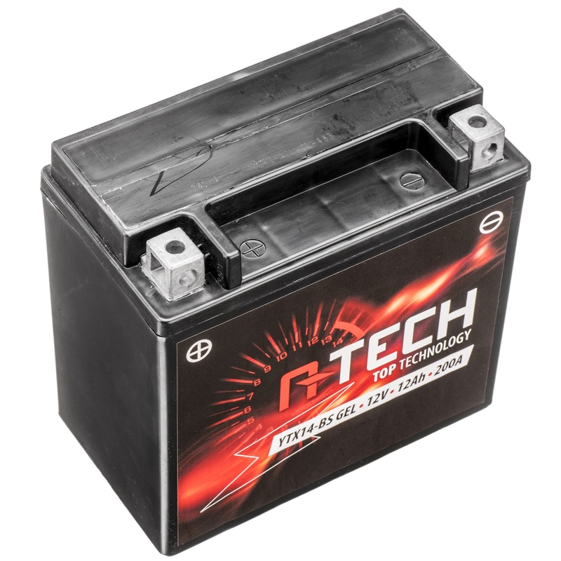 A-TECH 12V, YTX14-BS, 12Ah, 200A zselés akkumulátor karbantartásmentes