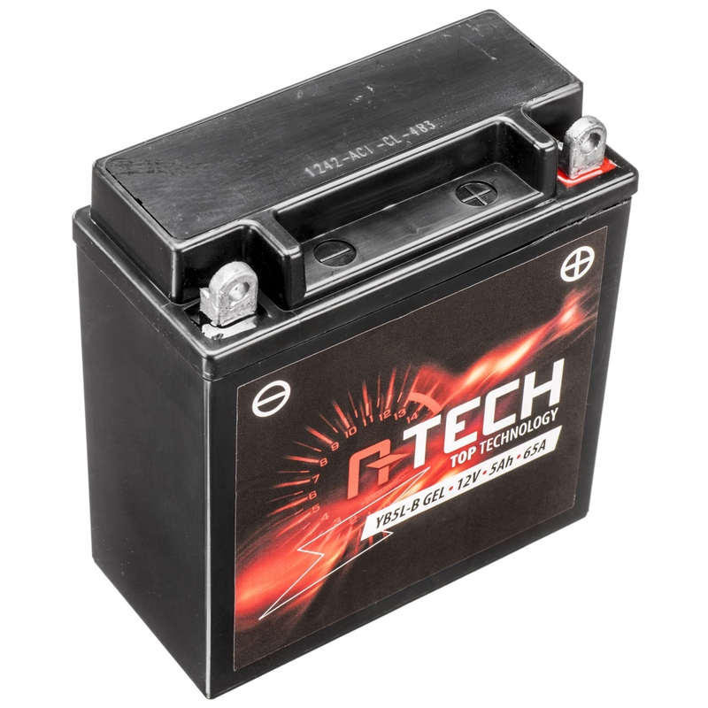A-TECH 12V, YB5L-B, 5Ah, 65A zselés akkumulátor karbantartásmentes