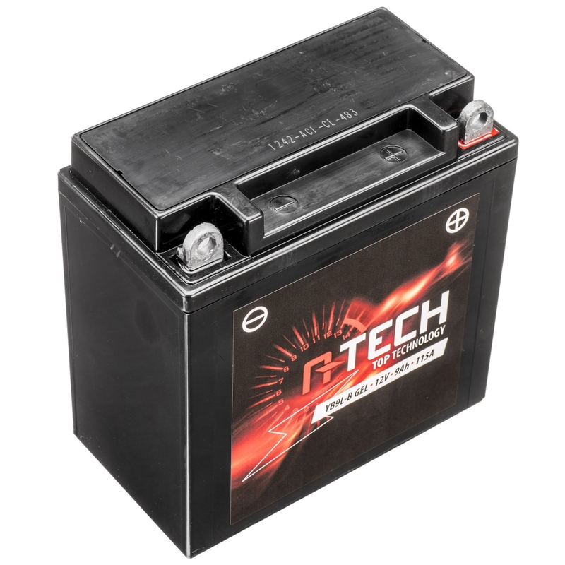 A-TECH 12V, YB9L-B, 9Ah, 115A zselés akkumulátor karbantartásmentes