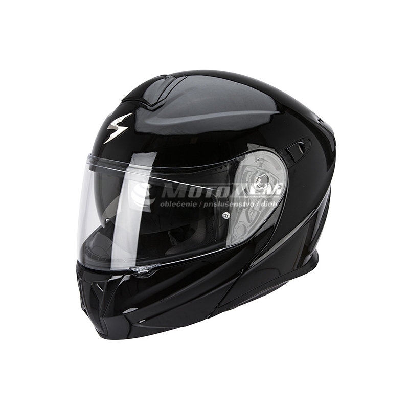 Motoros sisak összecsukható Scorpion EXO-920 fekete fényes - II.class