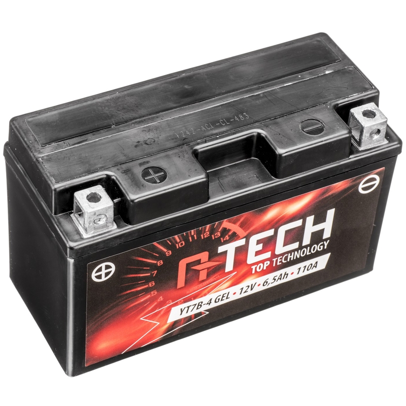 A-TECH 12V, YT7B-4, YT7B-BS, 12V, 6.5Ah, 110A zselés akkumulátor karbantartásmentes