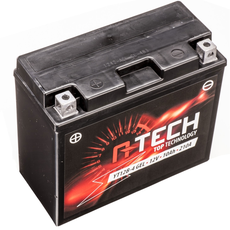 A-TECH 12V, YT12B-4, YT12B-BS, 12V, 10Ah, 210A zselés akkumulátor karbantartásmentes