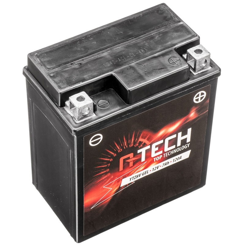 A-TECH 12V, YTZ8V, 7Ah, 120A zselés akkumulátor karbantartásmentes