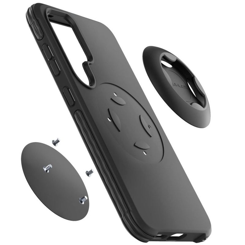 Interphone QUIKLOX Tetraforce védőtok Samsung Galaxy S25 Ultra készülékhez fekete