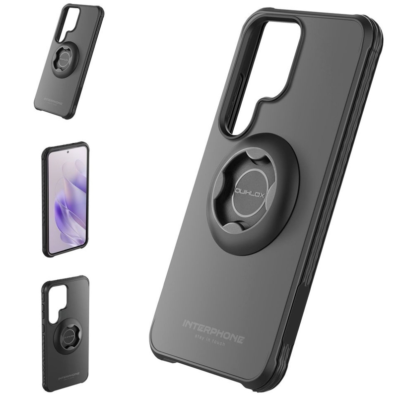 Interphone QUIKLOX Tetraforce védőtok Samsung Galaxy S25 Ultra készülékhez fekete
