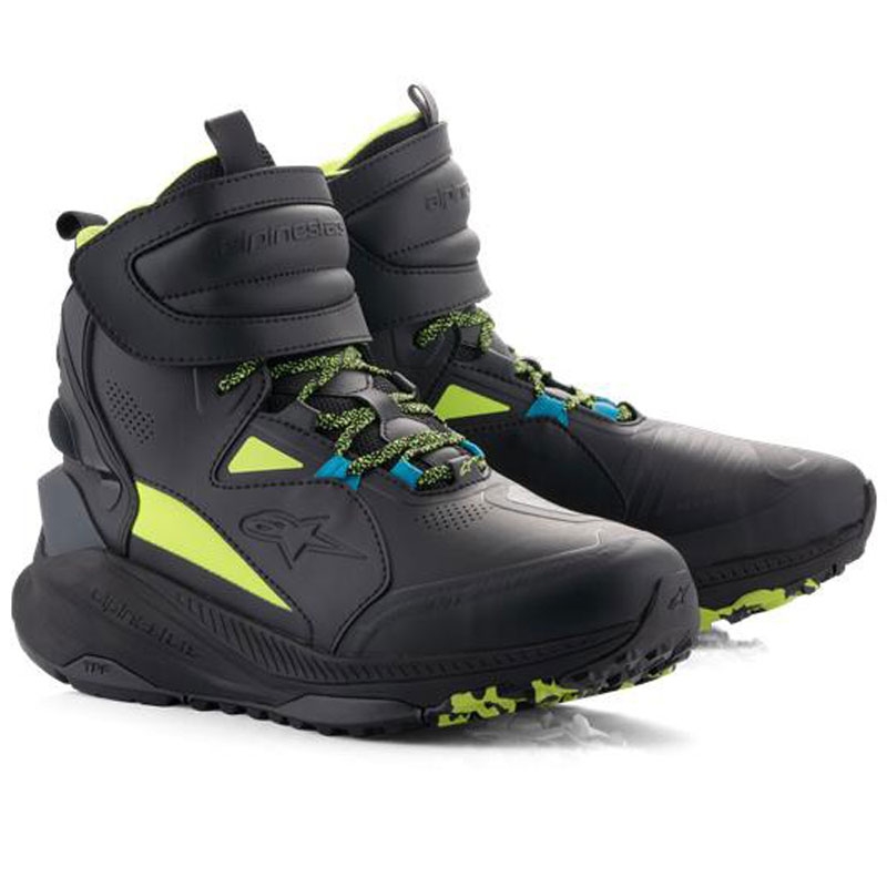 Alpinestars Speedstreet motoros cipő fekete-lime-kék