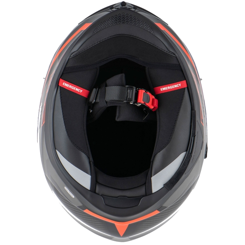 Scorpion EXO-520 EVO AIR TERRA zárt bukósisak fekete-ezüst-piros kiárusítás