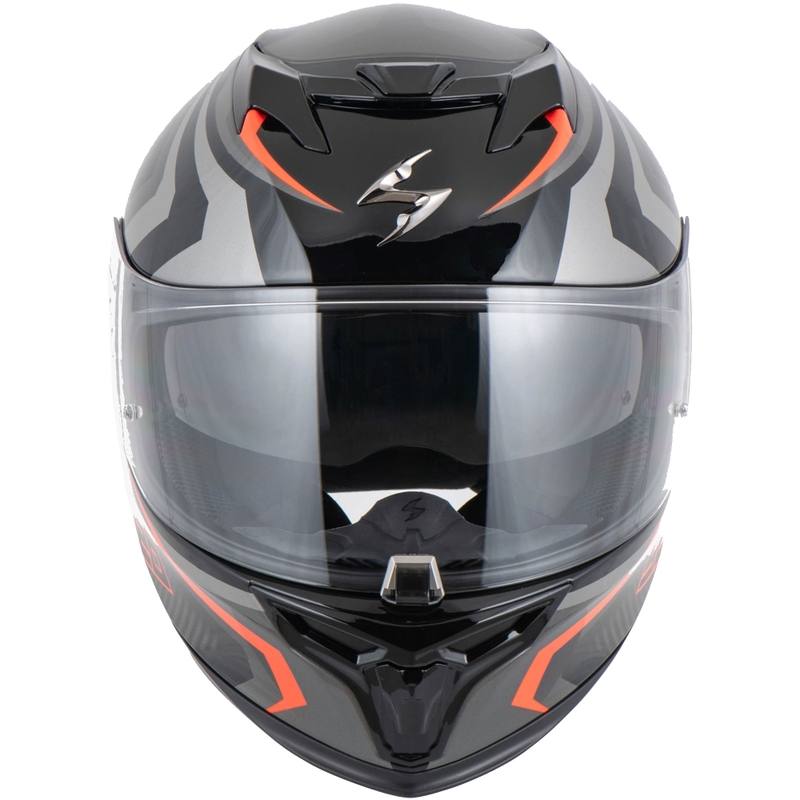Scorpion EXO-520 EVO AIR TERRA zárt bukósisak fekete-ezüst-piros kiárusítás
