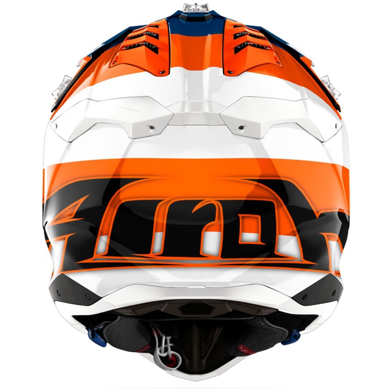 Airoh Aviator 3 Monarch motokrossz sisak fényes narancssárga