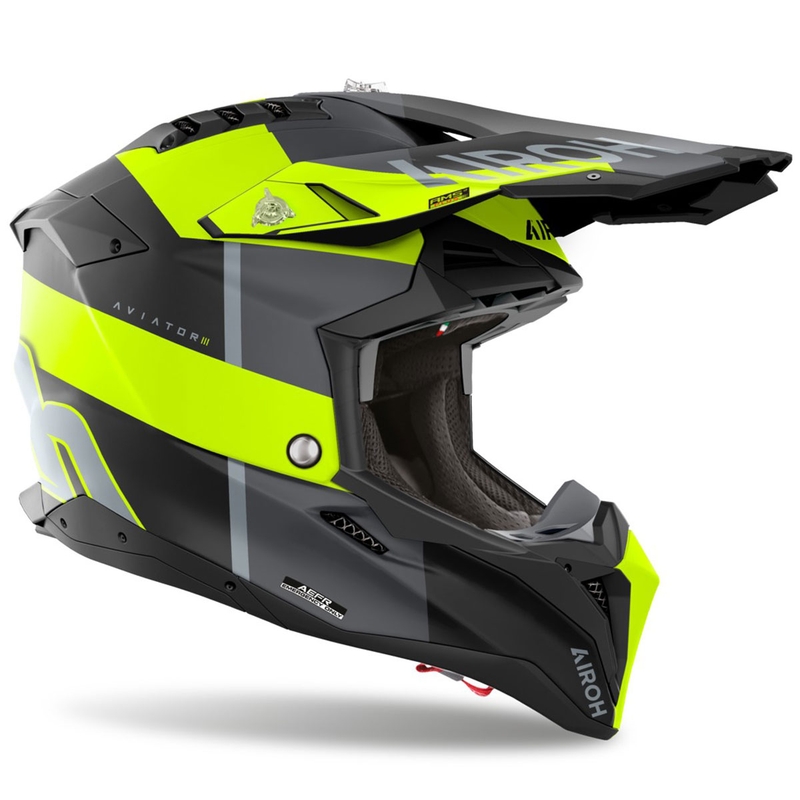 Airoh Aviator 3 Monarch motokrossz sisak matt sárga