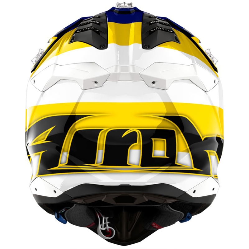 Airoh Aviator 3 Monarch motokrossz sisak fényes kék-sárga