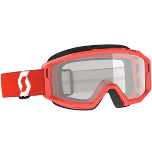 SCOTT Primal Clear motokrossz szemüveg piros-átlátszó