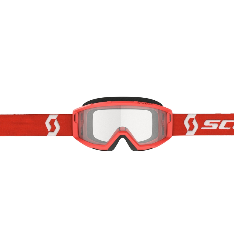 SCOTT Primal Clear motokrossz szemüveg piros-átlátszó