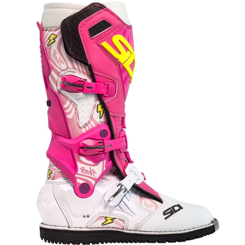 SiDi Crossair HD End BB001 motoros csizma rózsaszín-fehér