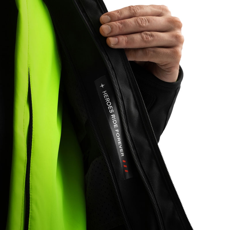 Rebelhorn Borg II motoros kabát fekete-szürke-fluo sárga