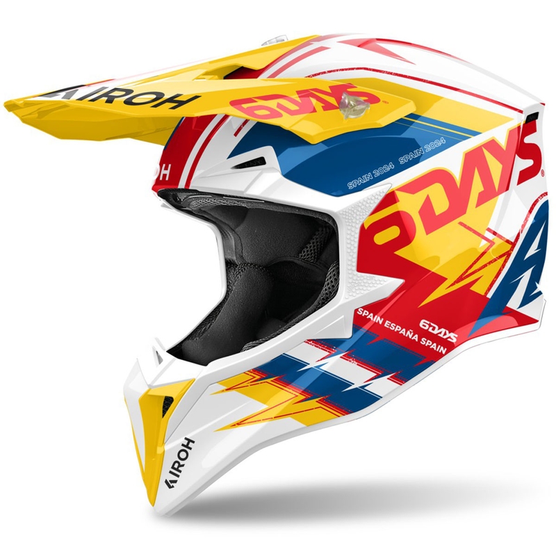 Airoh Wraaap Six Days Spain motokrossz bukósisak fényes multicolor