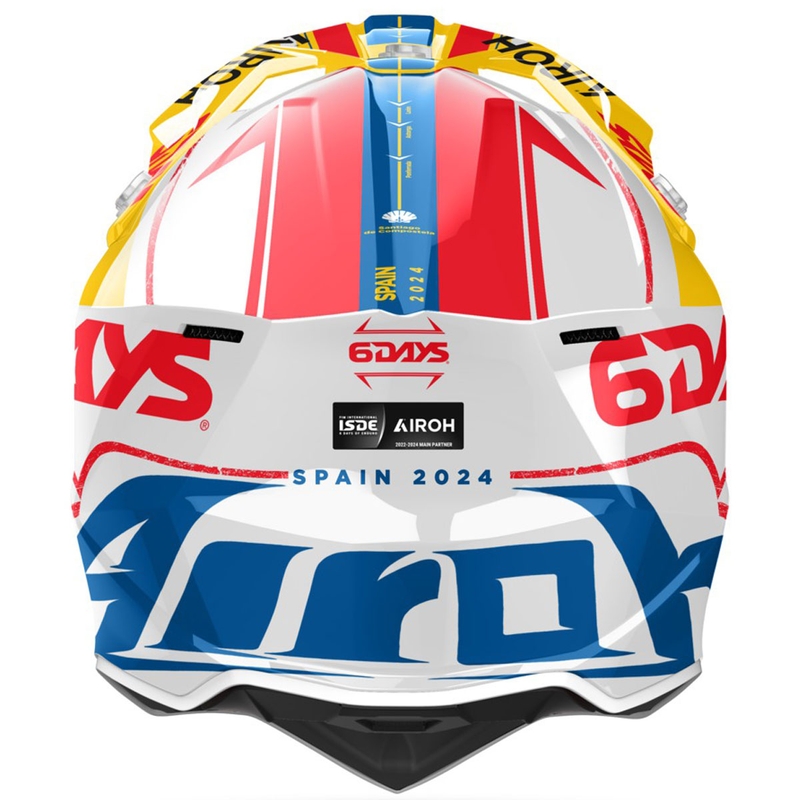 Airoh Wraaap Six Days Spain motokrossz bukósisak fényes multicolor