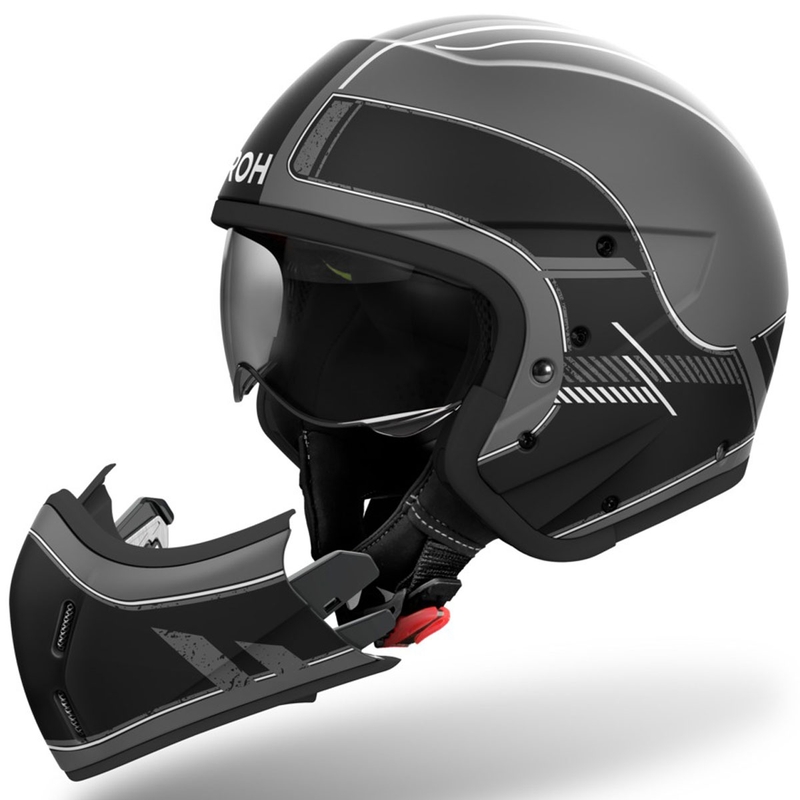 Airoh J110 Raster moduláris motoros bukósisak matt fekete