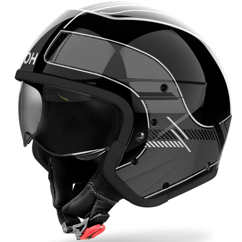 Airoh J110 Raster moduláris motoros bukósisak fényes sötétszürke