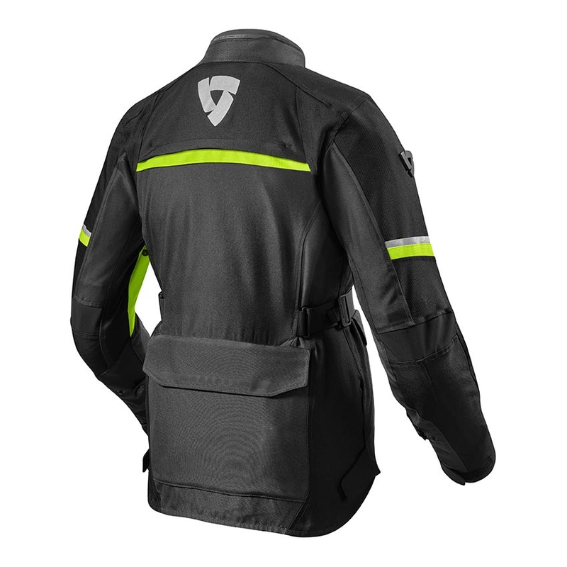 Női motoros kabát Revit Outback 3 fekete- fluo sárga kiárusítás