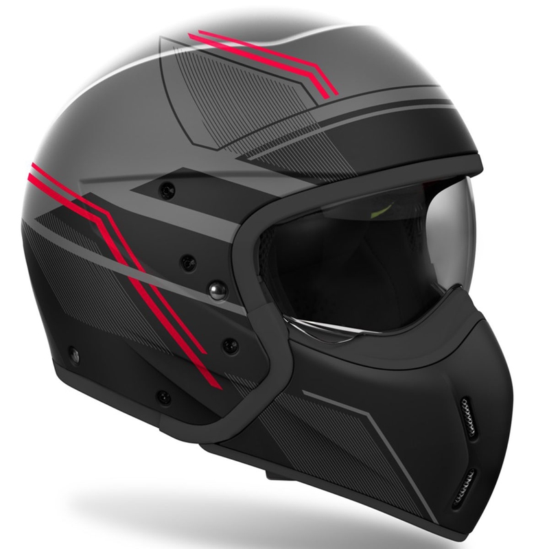 Airoh J110 Slim moduláris motoros bukósisak matt piros