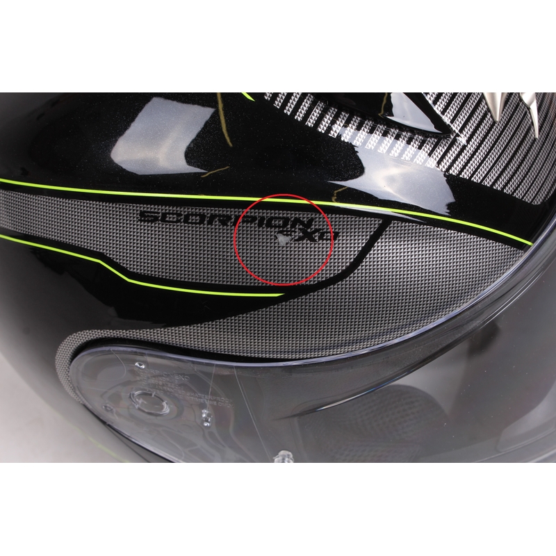 Motoros sisak dönthető Scorpion EXO-3000 Babakocsi fekete-fluo sárga - II.class