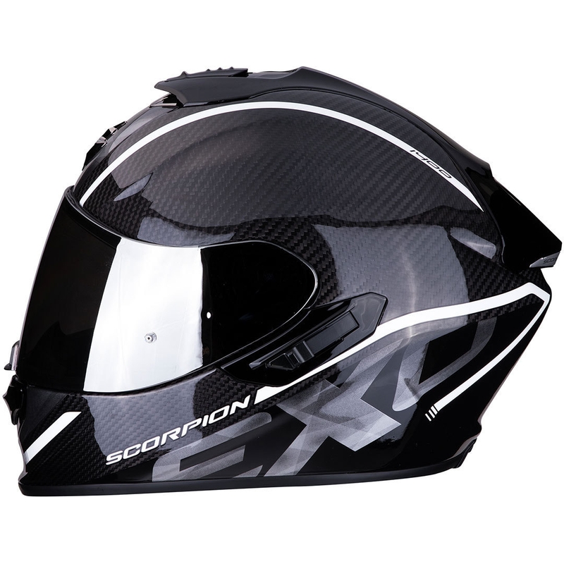 Integrált sisak Scorpion EXO-1400 Carbon Air Grand fekete-fehér akció kiárusítás