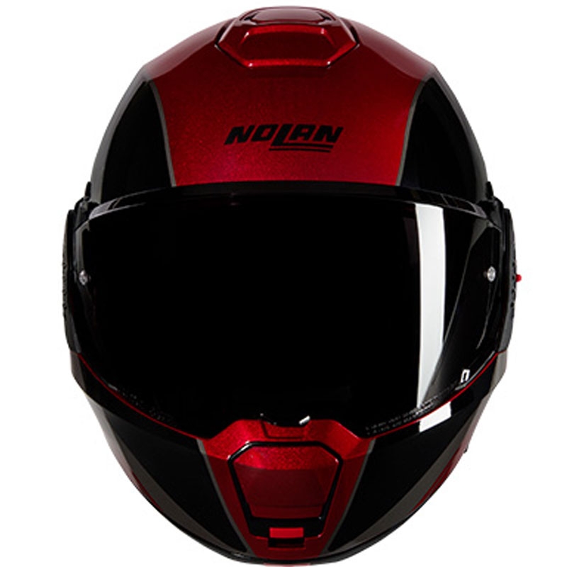 Nolan N120-1 Verniciatura Speciale N-COM 344 hátrahajtható állú motoros bukósisak fekete-piros