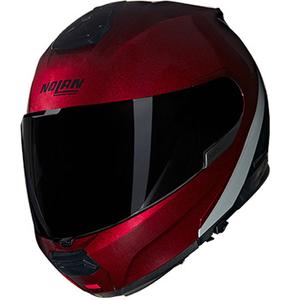 Výklopná helma na motorku Nolan N100-6 Verniciatura Speciale N-COM 341 červeno-černá 