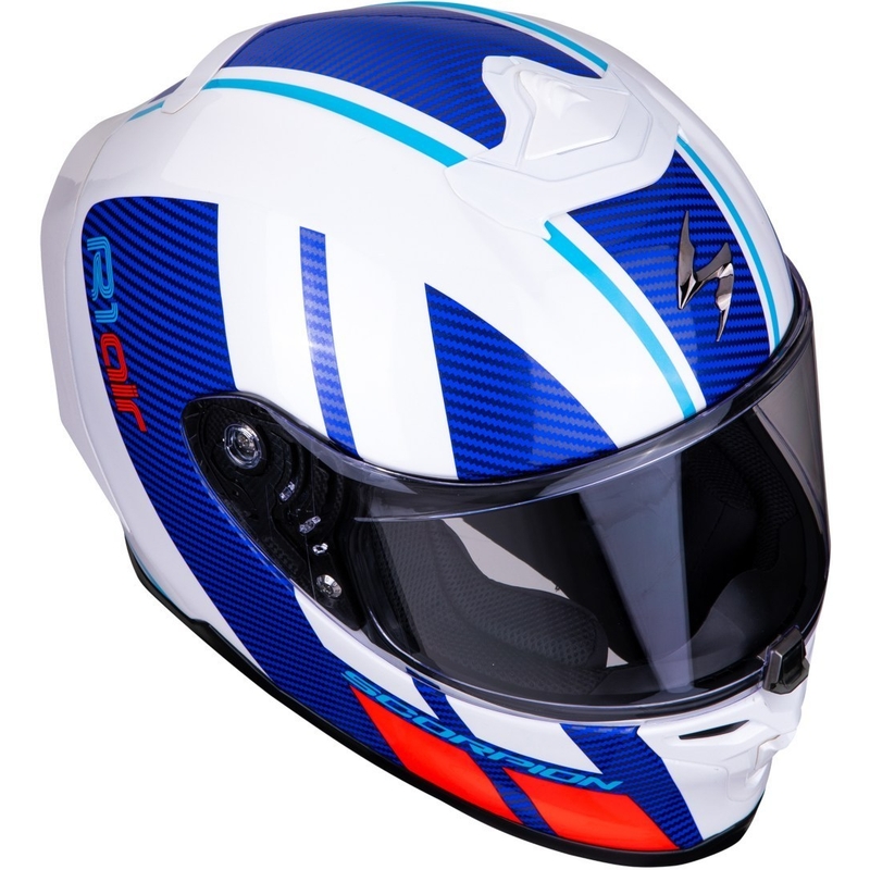 Integrált sisak Scorpion EXO-R1 Air Corpus fehér-kék-piros